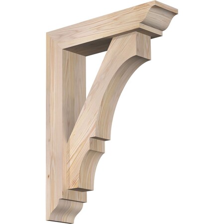 Ekena Millwork Balboa Traditional Smooth Bracket w/ Offset Brace, Douglas Fir, 5 1/2"W x 22"D x 30"H BKT0604X22X30BOA01SDF